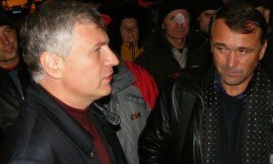 Богдан Губський і Леонід Даценко під Канівською ОВК у листопаді минулого року